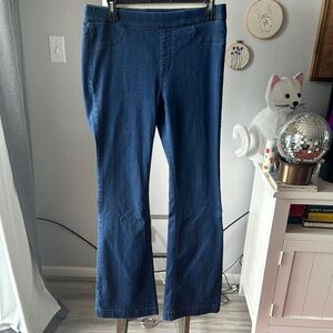 Stylish Blue Stretchy Denim Pants